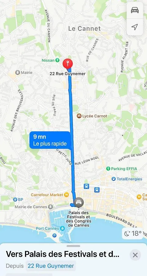 Апартаменты Appartement Paloma Proche Cannes Ле-Канне